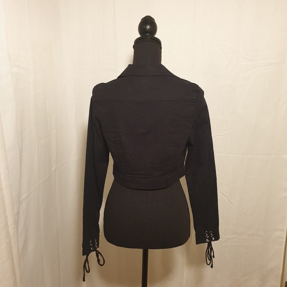 Cropped black jacket - Picture 4 of 4